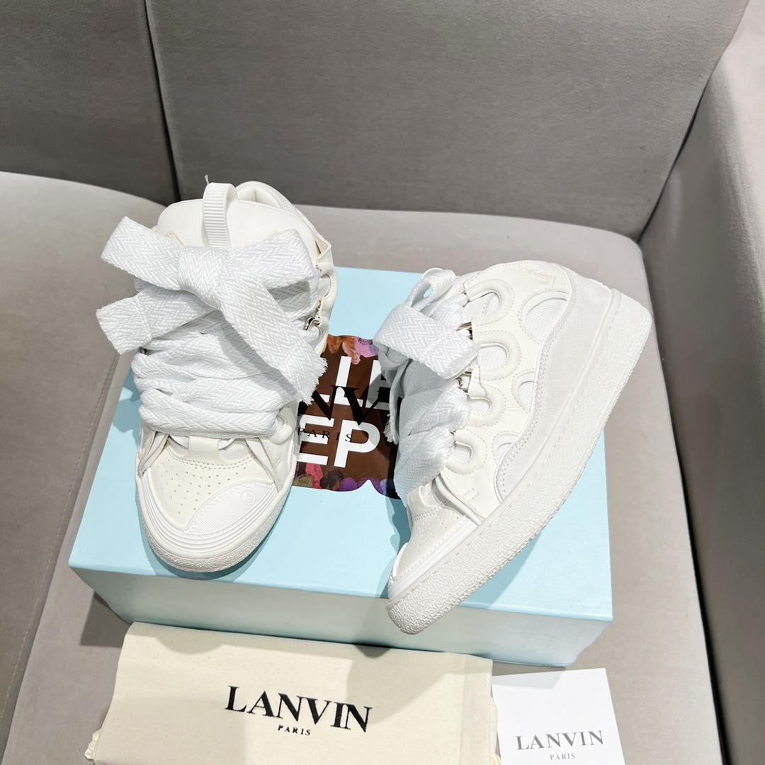 Lanvin Curb-Ledersneaker - EUR FASHION