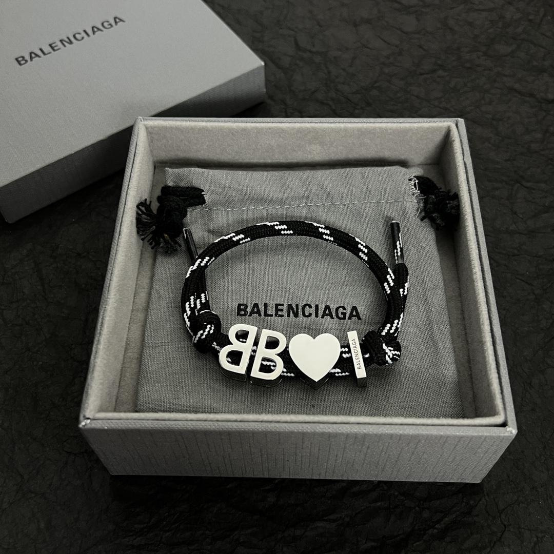 Balenciaga I <3 BB Armband in Schwarz - EUR FASHION