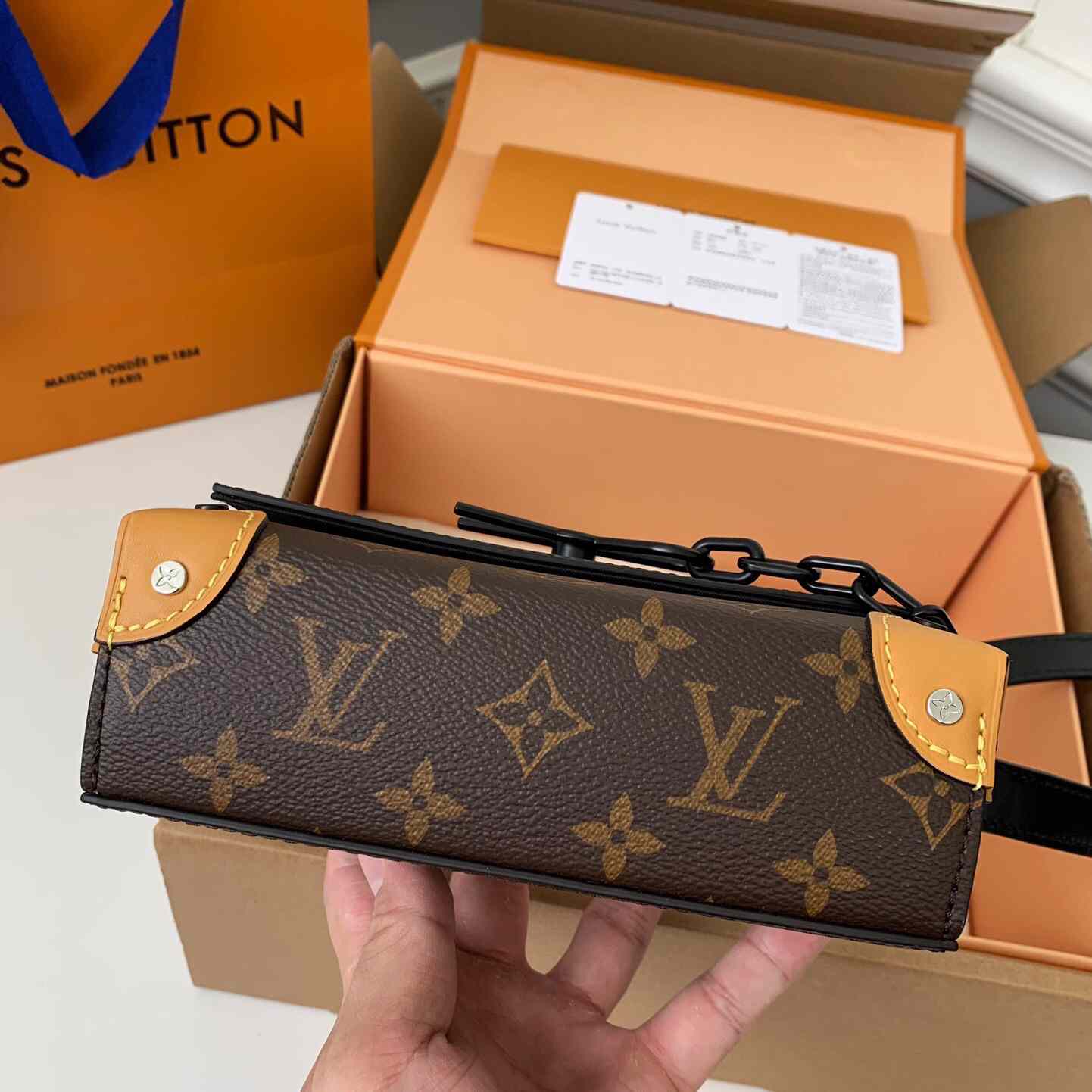 Louis Vuitton Steamer Tragbare Geldbörse Monogramm Makassar (18*11*6,5 cm) M82534 - EUR FASHION