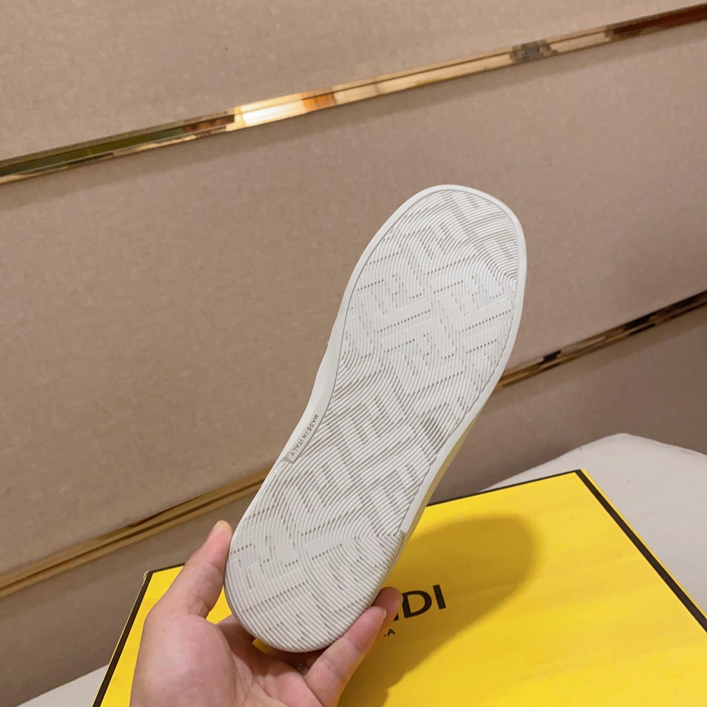Low-Top-Sneaker „Step“ von Fendi aus weißem Leder - EUR FASHION
