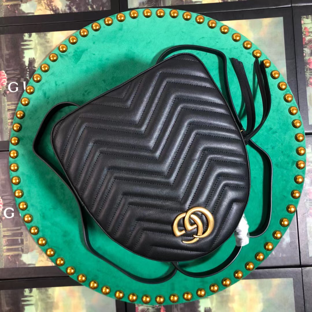 Gucci GG Marmont Lederrucksack (22–5–26 cm) 476671 - EUR FASHION