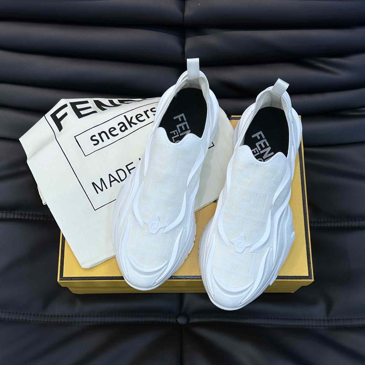 Fendi Flow weiße Mesh-Laufsneaker - EUR FASHION