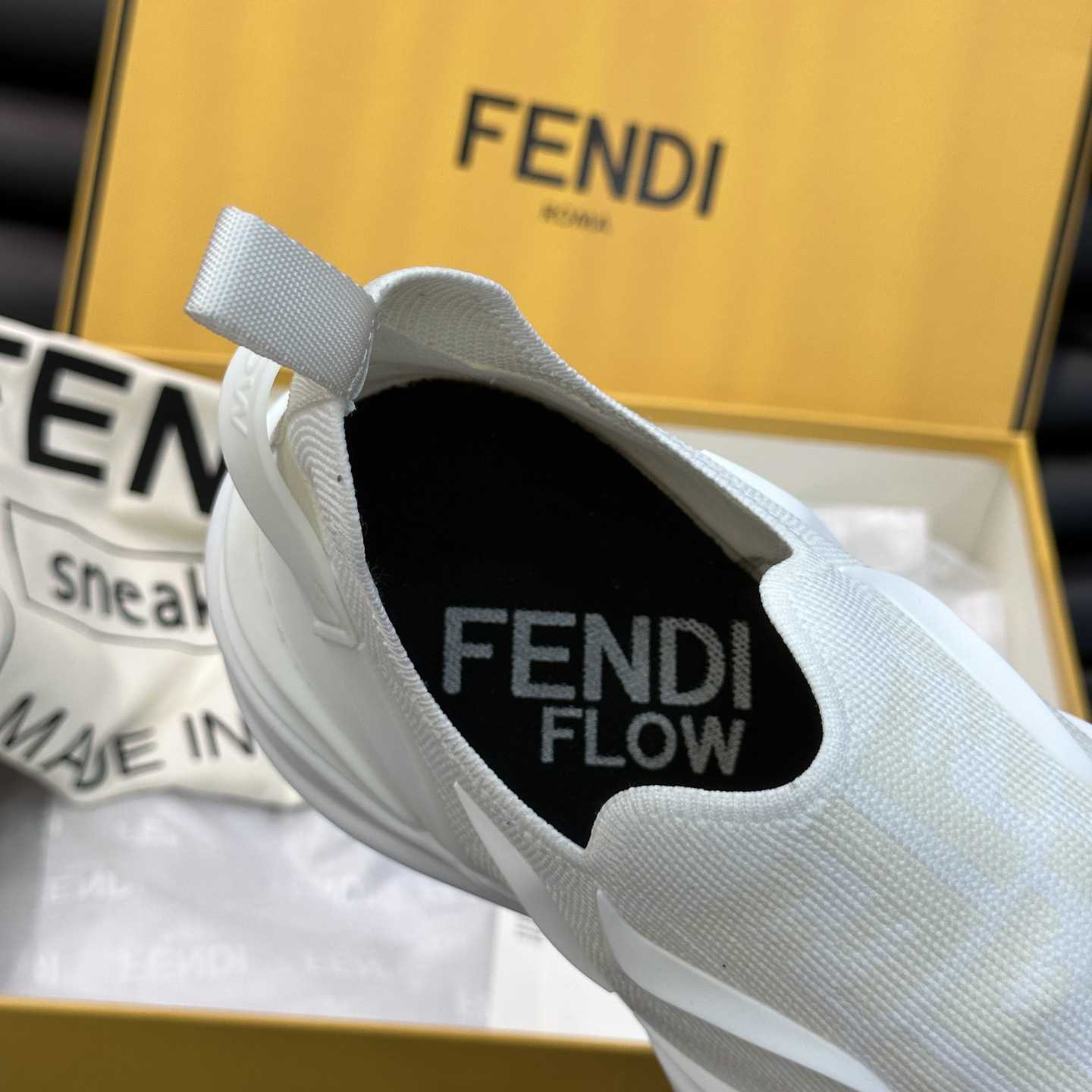 Fendi Flow weiße Mesh-Laufsneaker - EUR FASHION