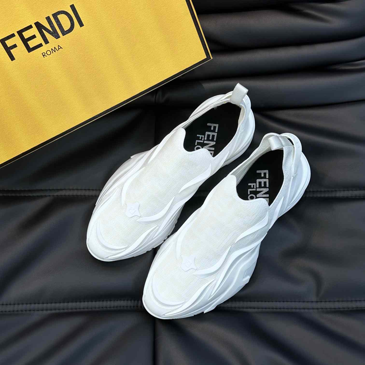 Fendi Flow weiße Mesh-Laufsneaker - EUR FASHION