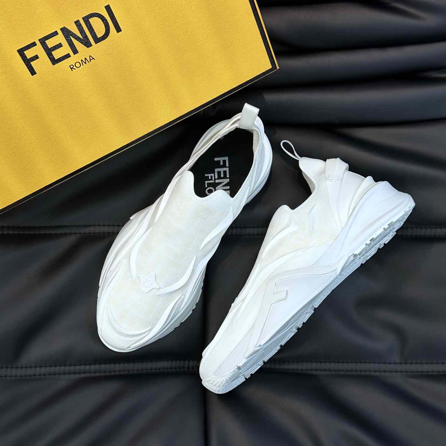 Fendi Flow weiße Mesh-Laufsneaker - EUR FASHION