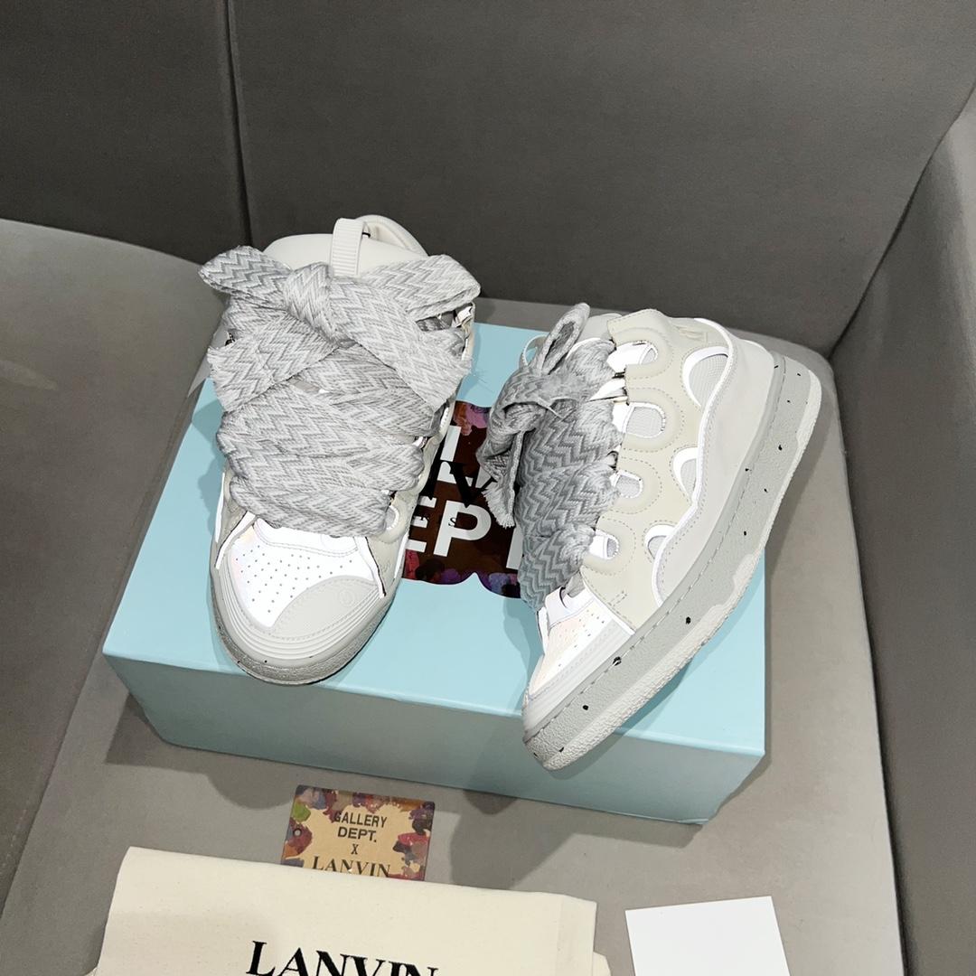 Lanvin Curb-Ledersneaker - EUR FASHION