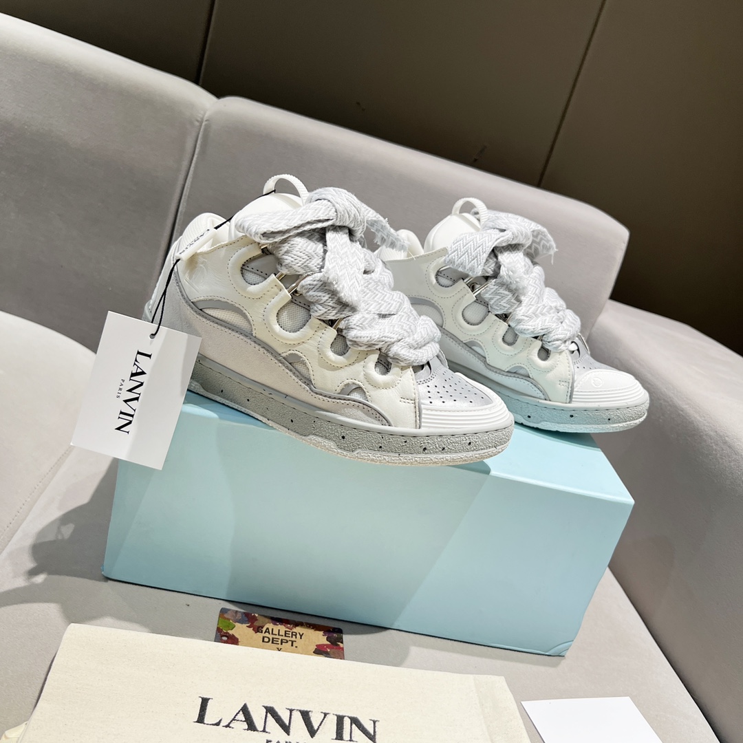 Lanvin Curb-Ledersneaker - EUR FASHION