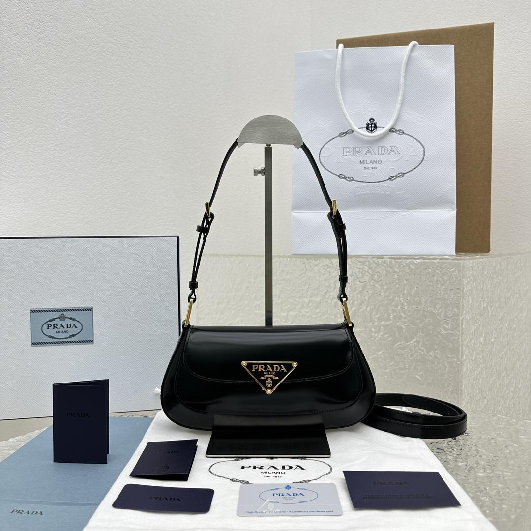 Prada Umhängetasche aus gebürstetem Leder - EUR FASHION