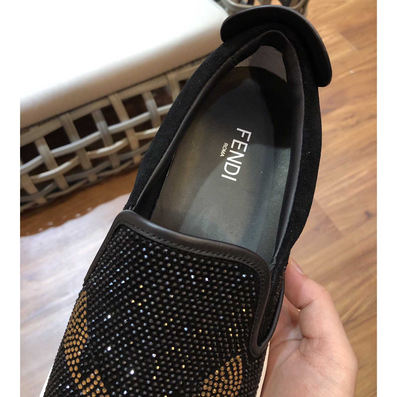 Fendi Herren-Loafer in Schwarz mit Monsteraugen - EUR FASHION