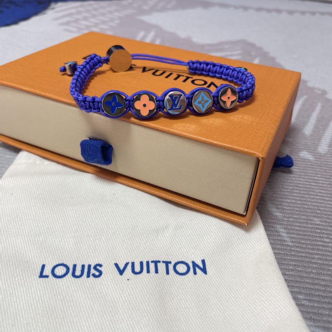 Louis Vuitton-Monogrammfarben geflochtenes Armband M1002A - EUR FASHION