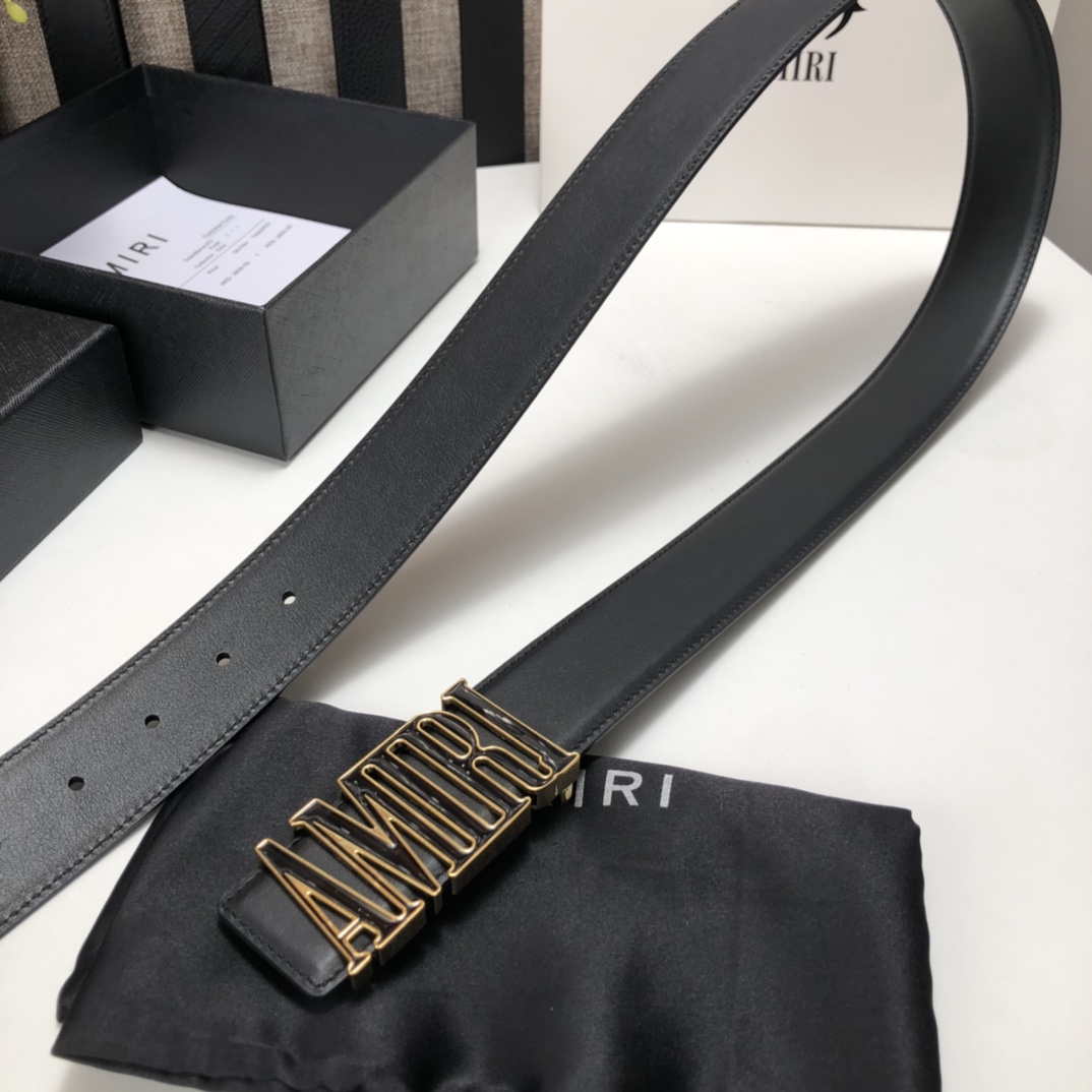 Amiri-Gürtel mit Emaille-Schnalle - EUR FASHION