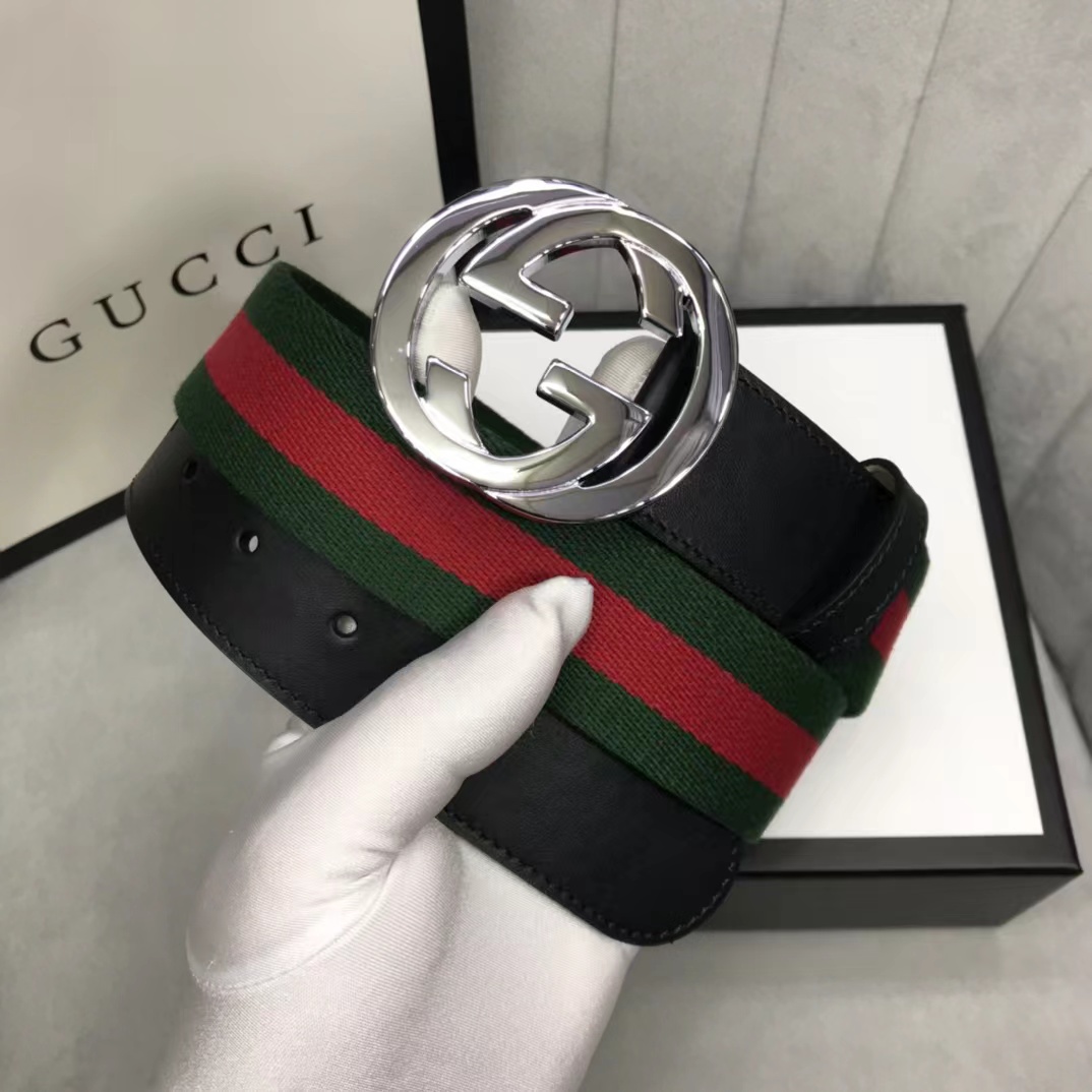 Gucci-Webgürtel mit G-Schnalle - EUR FASHION