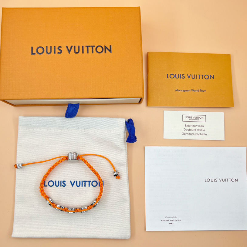 Louis Vuitton-Monogrammfarben geflochtenes Armband M1087A - EUR FASHION