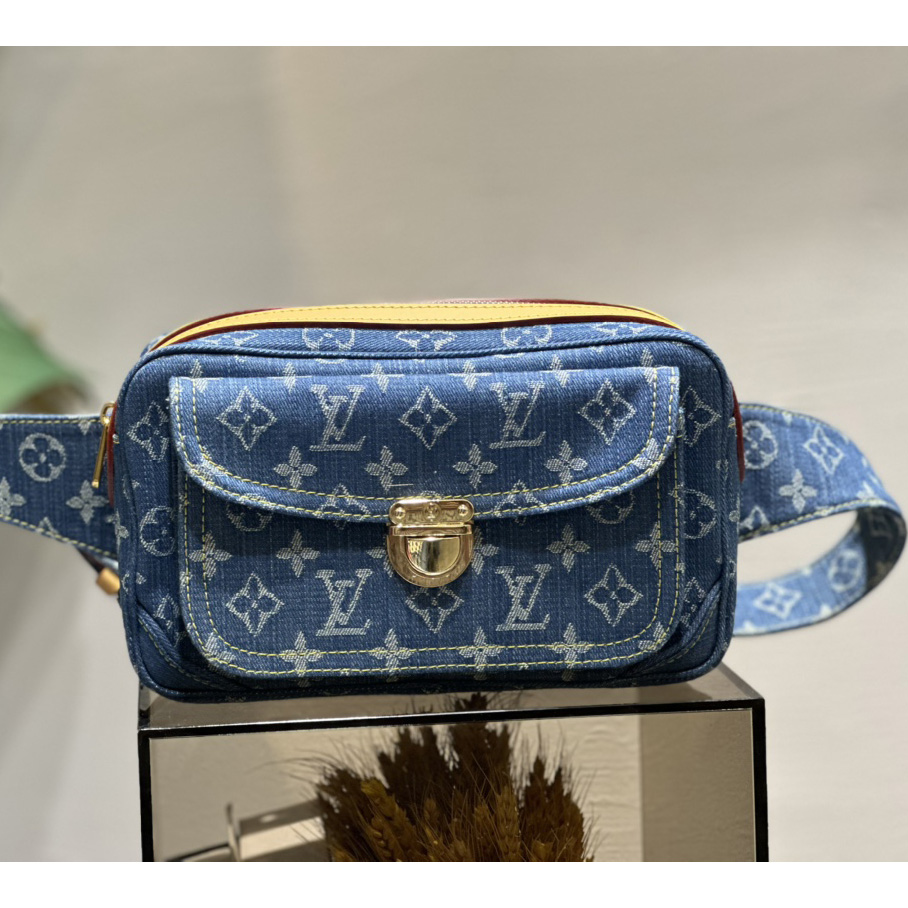 Louis Vuitton Blaue Monogramm-Jeans-Gürteltasche M95347 - EUR FASHION