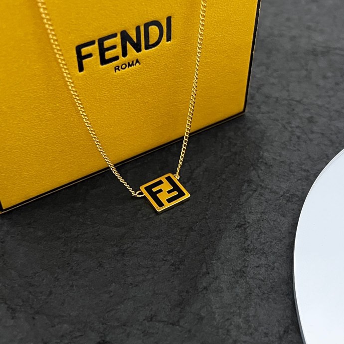 Fendi Forever Fendi Goldfarbene Halskette - EUR FASHION