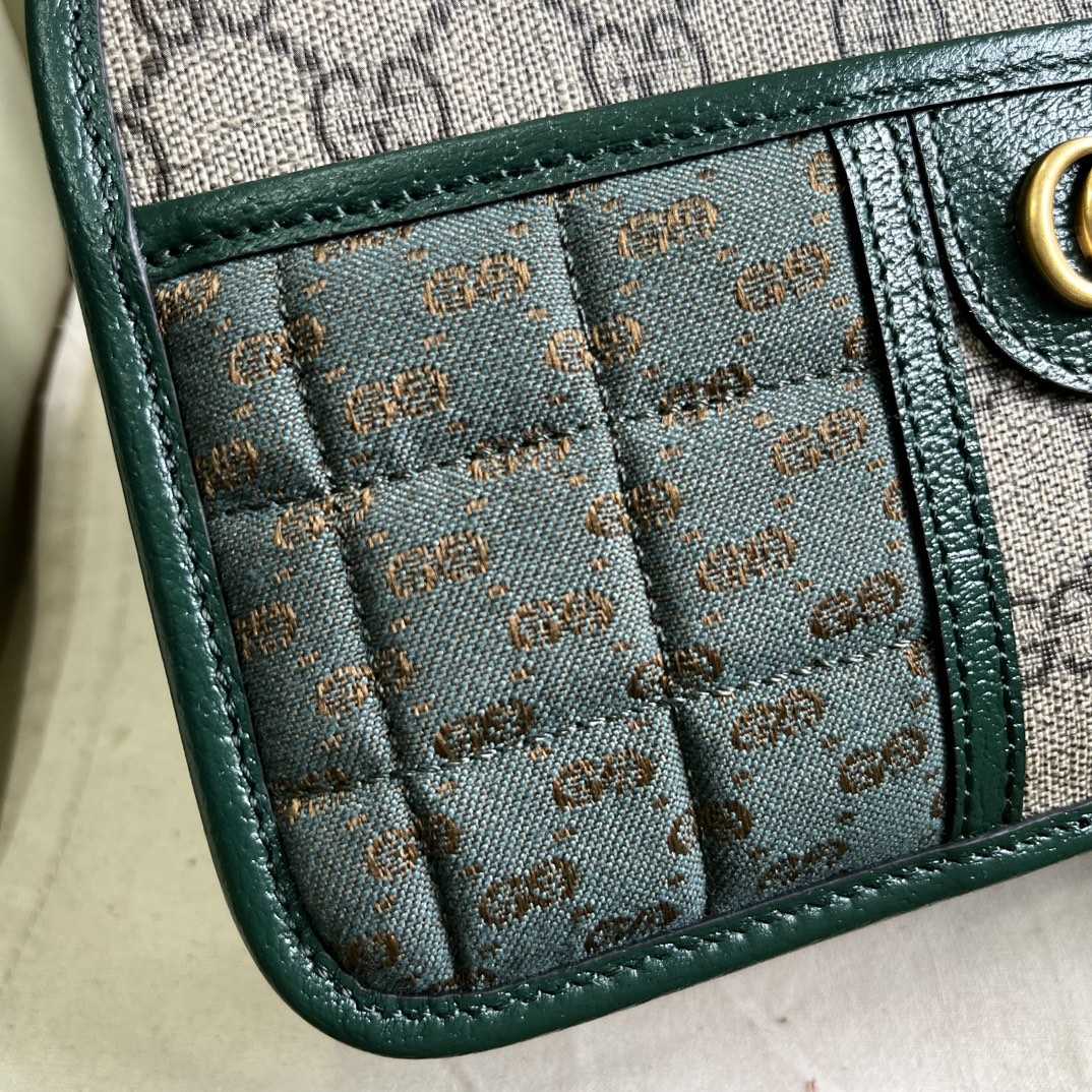 Gucci Mini GG Canvas Mini-Umhängetasche (21,5 x 14 x 7 cm) - EUR FASHION
