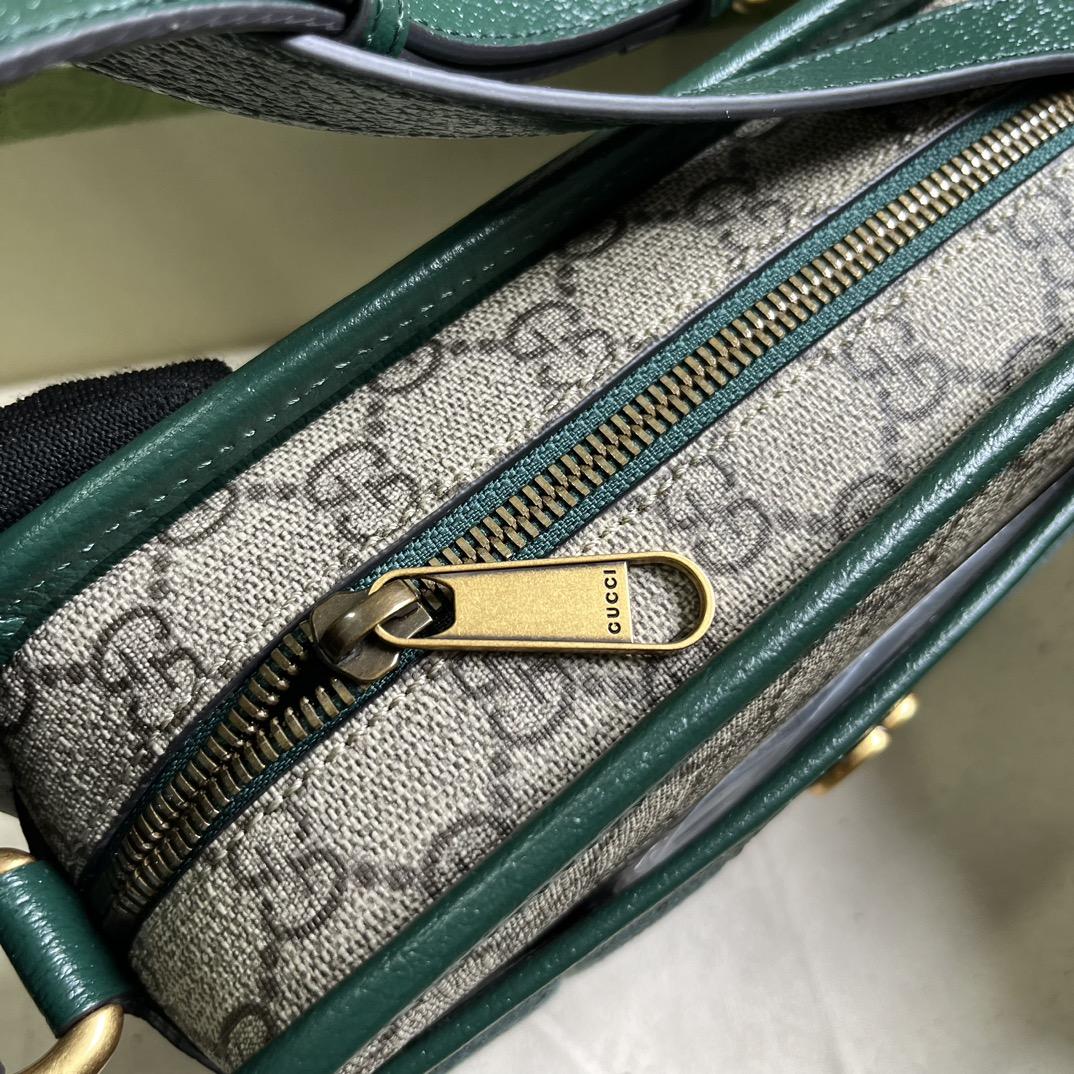Gucci Mini GG Canvas Mini-Umhängetasche (21,5 x 14 x 7 cm) - EUR FASHION