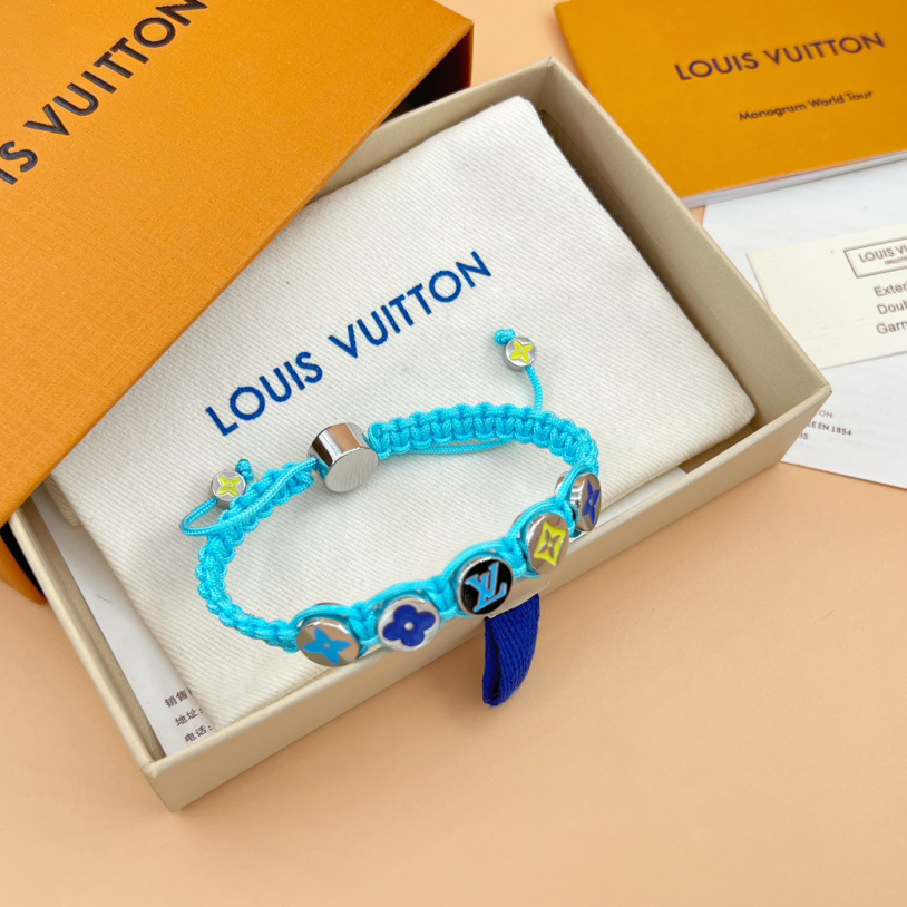 Louis Vuitton-Monogrammfarben geflochtenes Armband M1088A - EUR FASHION