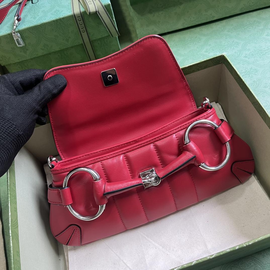 Gucci Horsebit Chain Kleine Umhängetasche (27 x 11,5 x 5 cm) - EUR FASHION