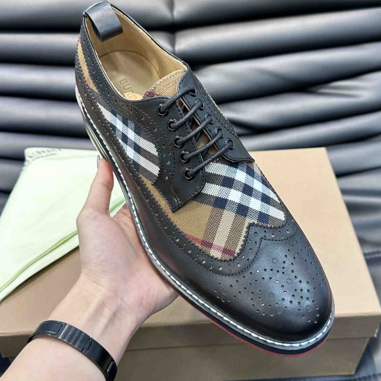 Burberry Vintage Check getäfelte Derby-Schuhe - EUR FASHION