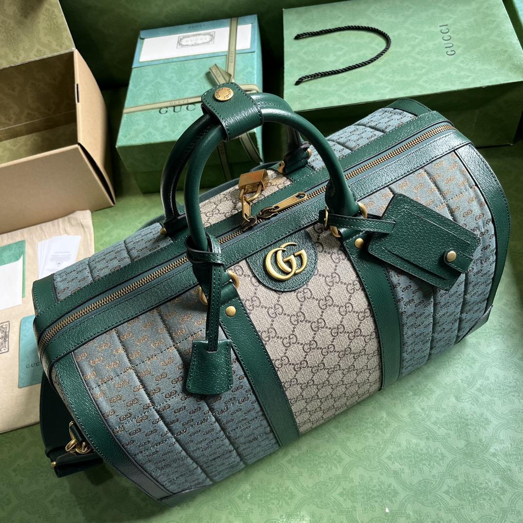 Gucci Mini GG Canvas Kleine Reisetasche (44 x 28,5 x 24,5 cm) - EUR FASHION
