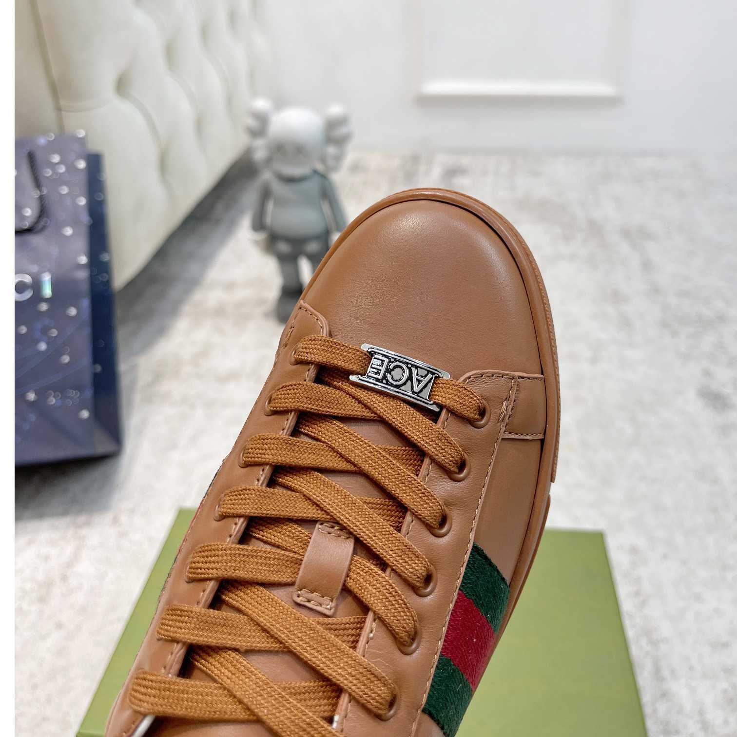 Gucci Ace Sneaker mit Web (in britischer Größe) - EUR FASHION