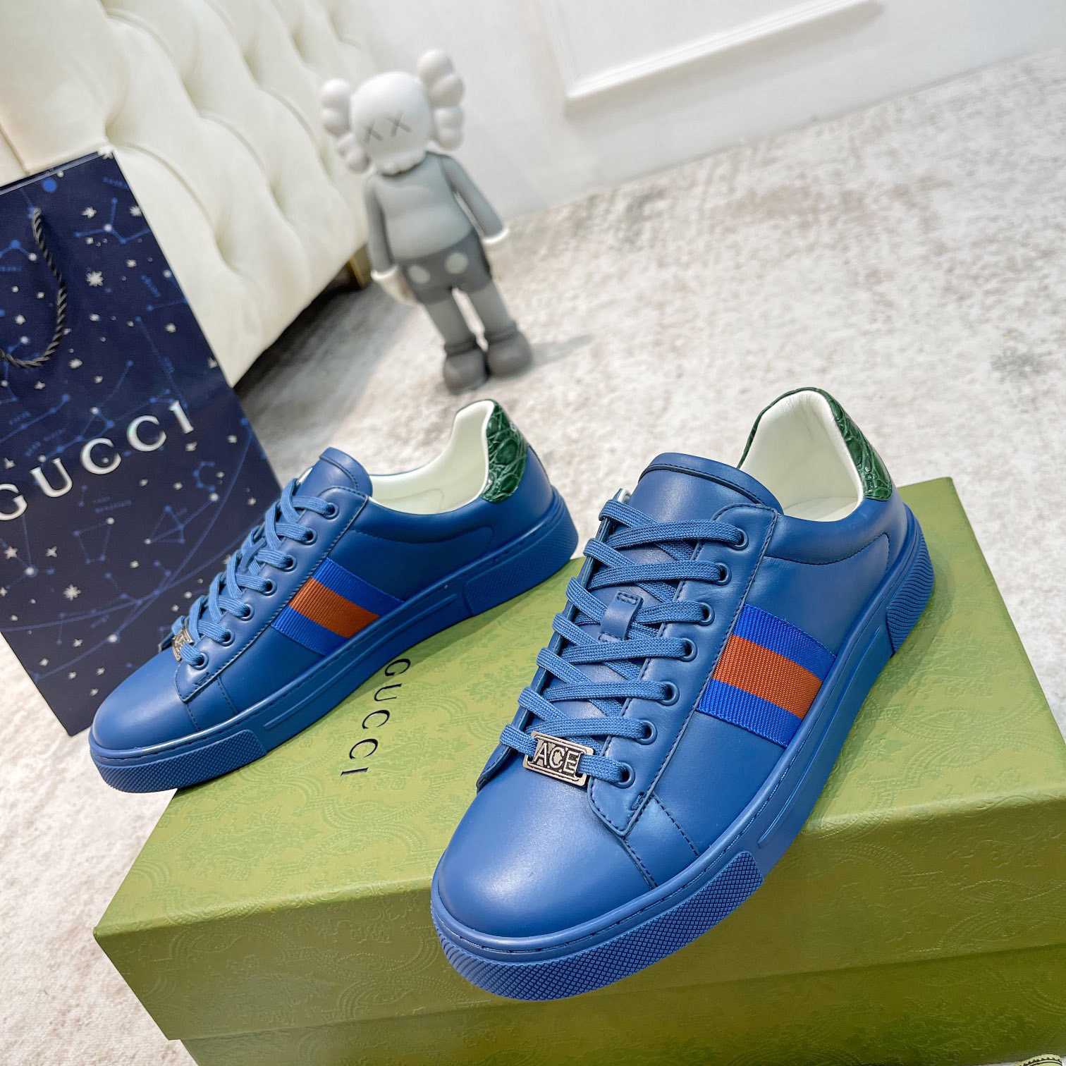 Gucci Ace Sneaker mit Web - EUR FASHION