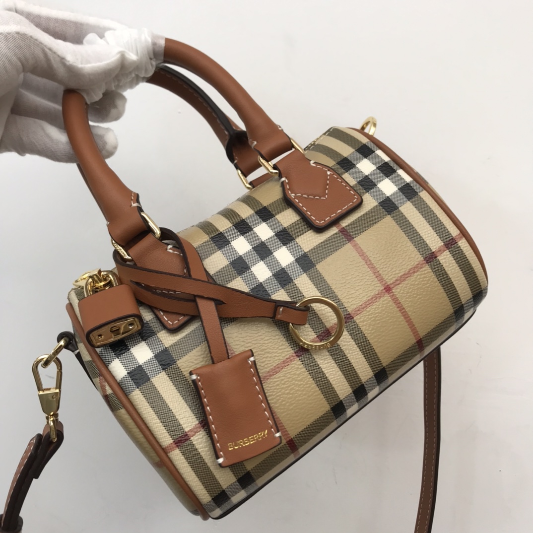 Burberry Check Mini-Bowling-Tasche - EUR FASHION