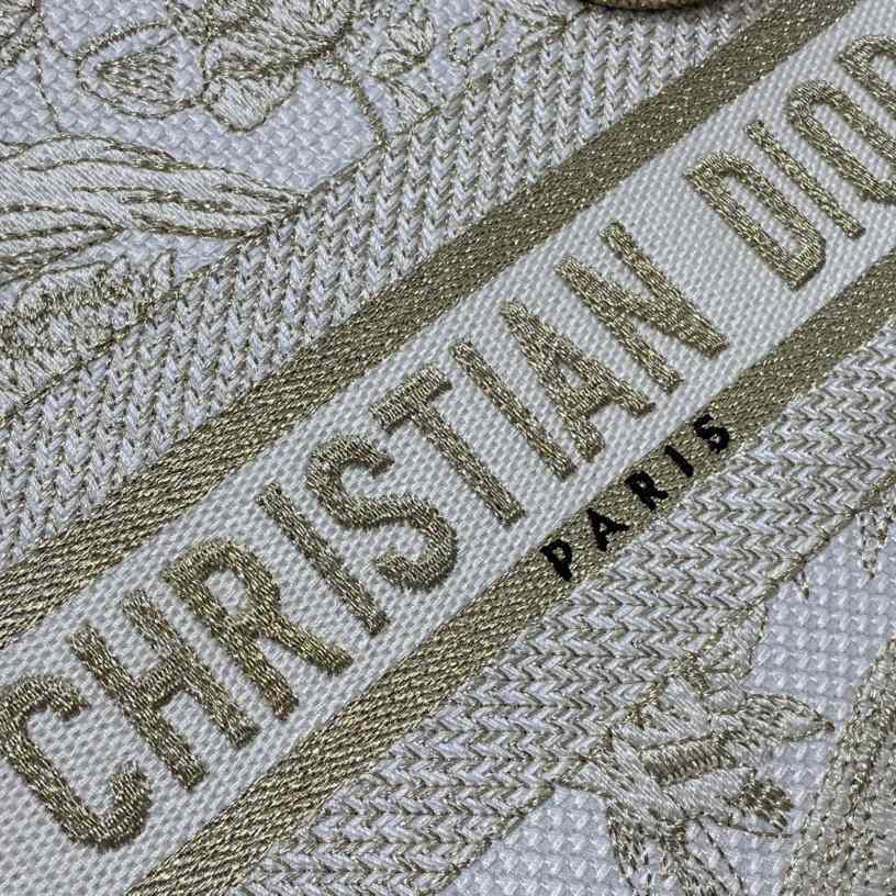 Mittlere, bestickte Dior-Dame-D-Lite-Tasche - EUR FASHION