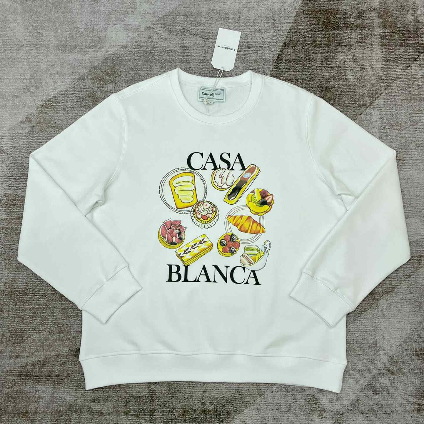 Casablanca Patisseries En Vol bedrucktes Boyfriend-Sweatshirt - EUR FASHION