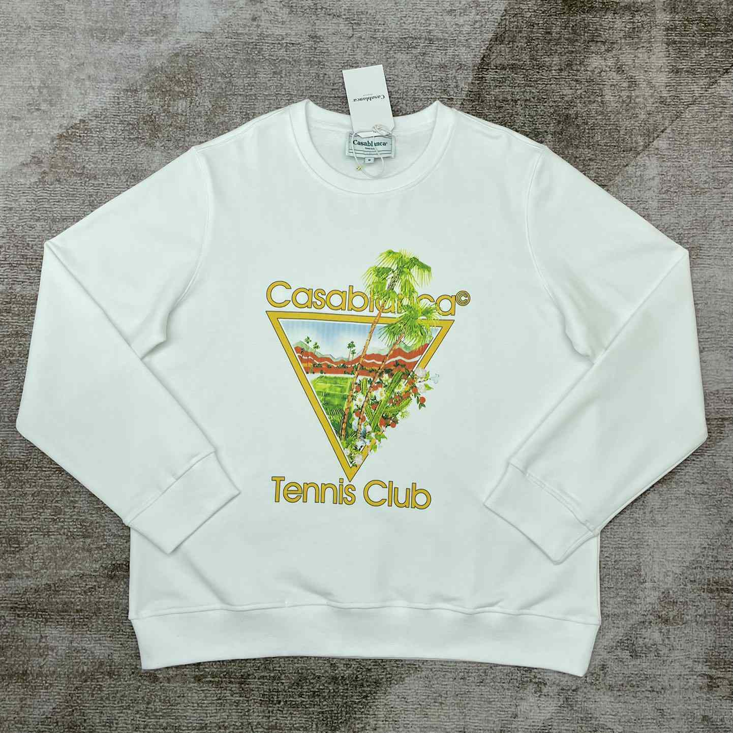 Casablanca Tennis Club Sweatshirt mit Rundhalsausschnitt - EUR FASHION