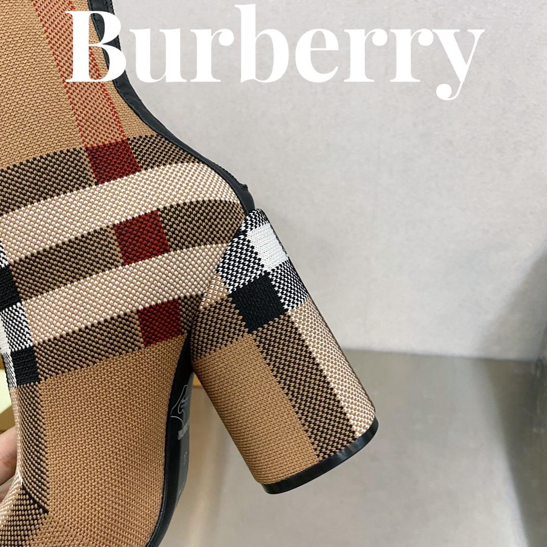 Burberry gestrickte karierte Sockenstiefel - EUR FASHION