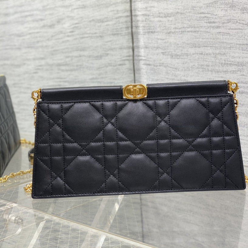 Dior Caro Colle Noire Clutch mit Kette - EUR FASHION