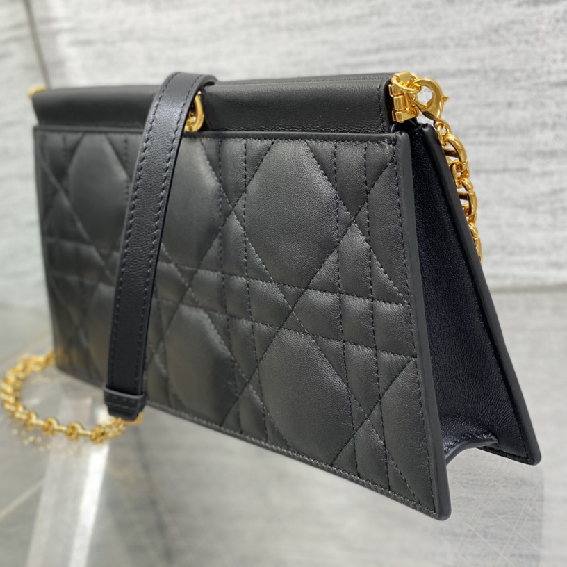 Dior Caro Colle Noire Clutch mit Kette - EUR FASHION