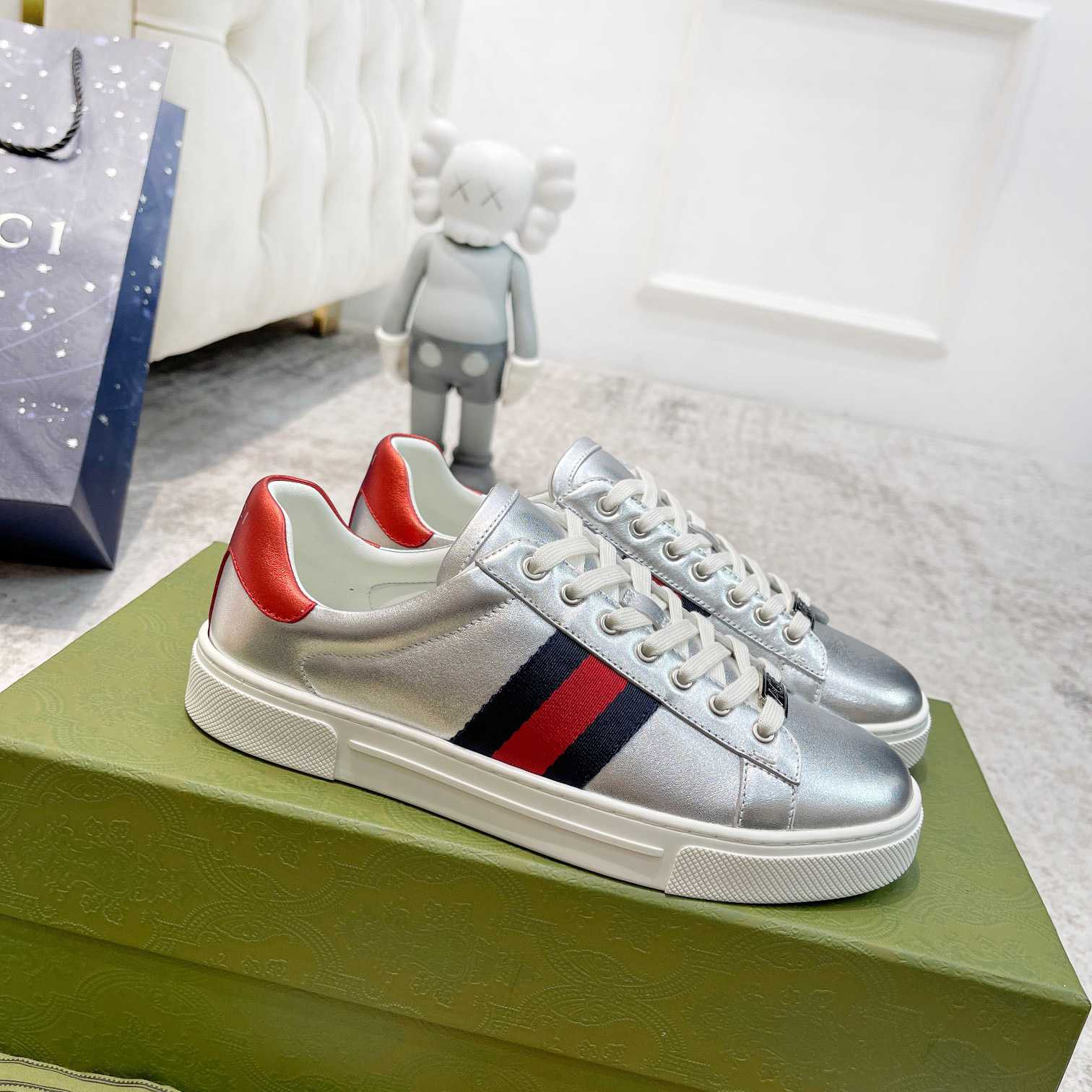 Gucci Ace Sneaker mit Web - EUR FASHION