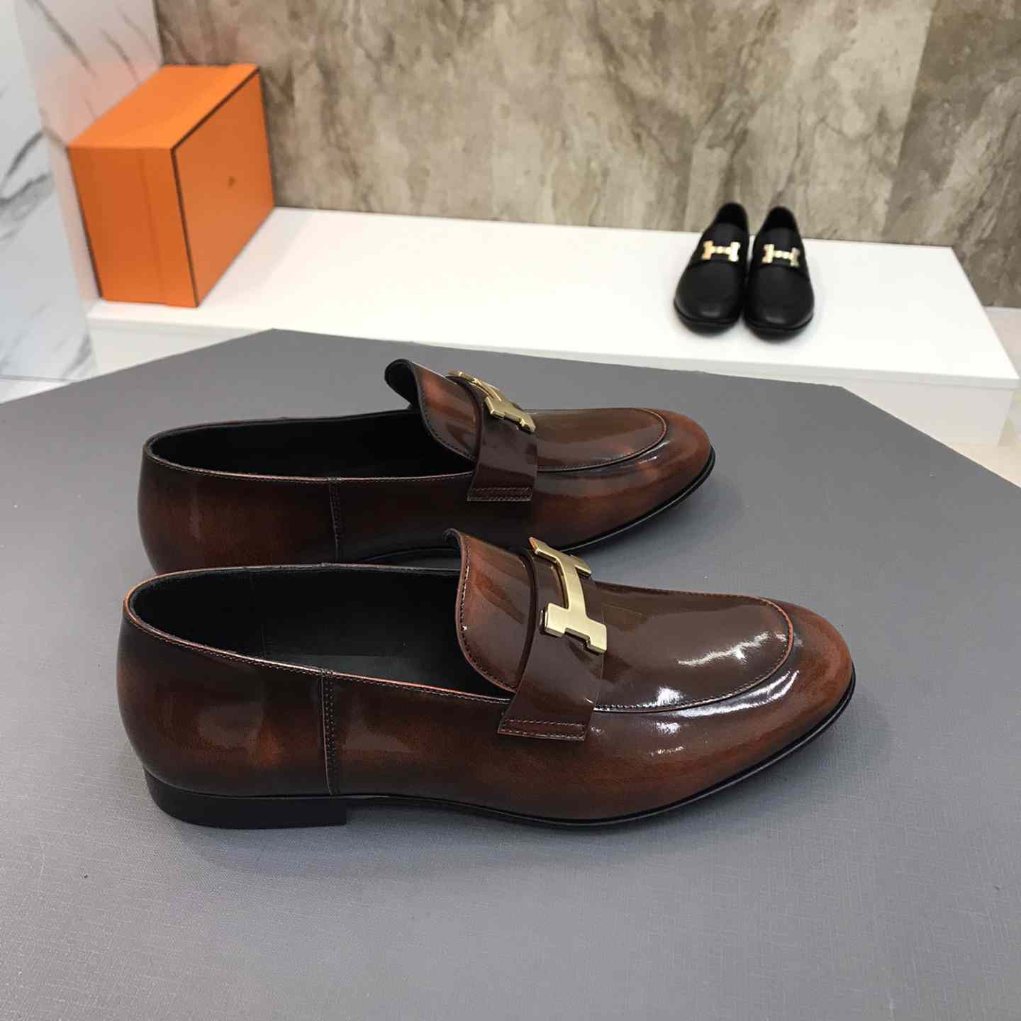 Hermès-Loafer aus Leder - EUR FASHION