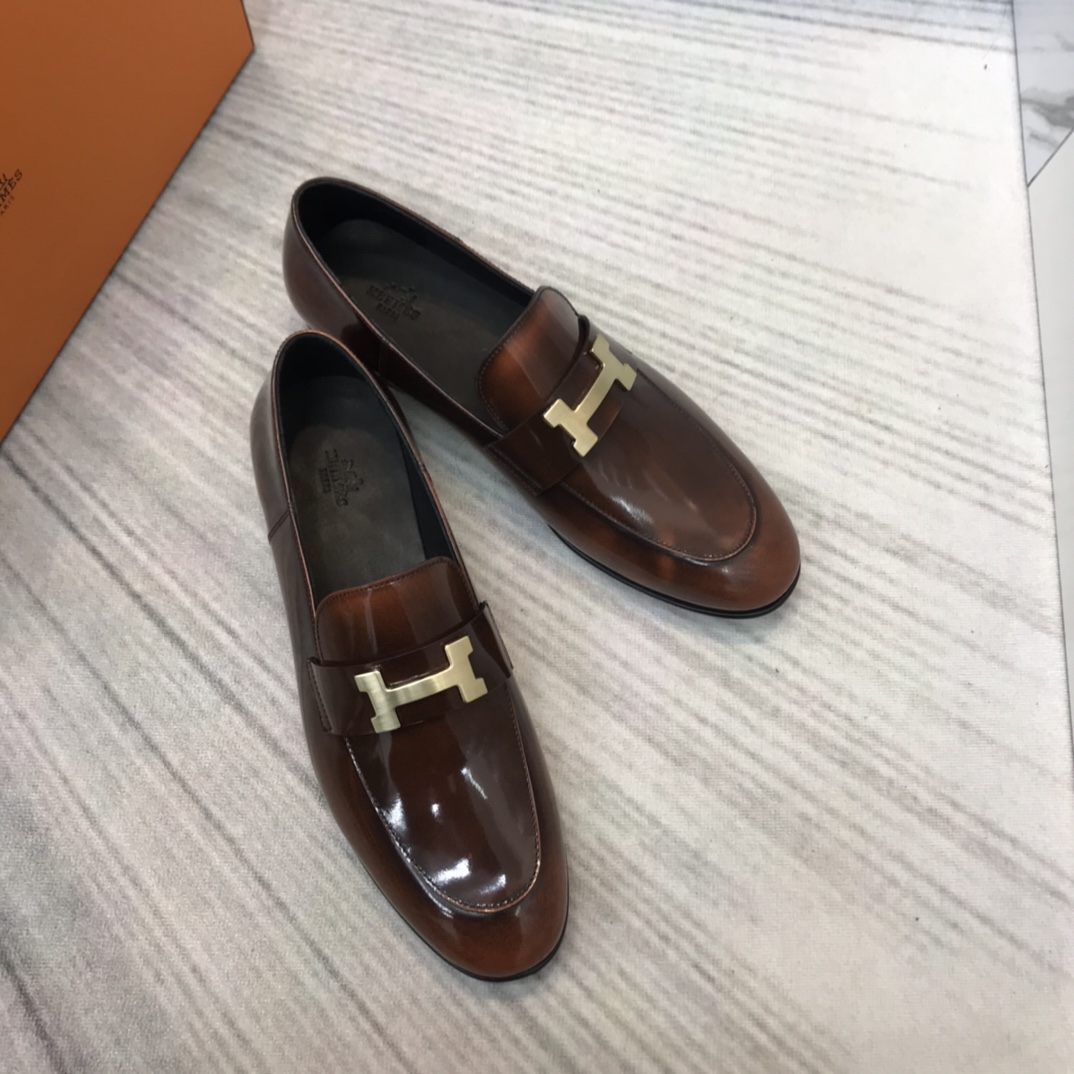 Hermès-Loafer aus Leder - EUR FASHION