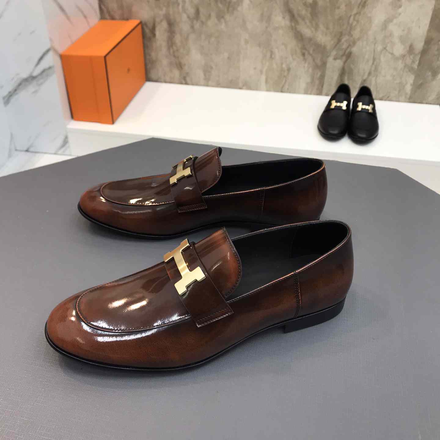 Hermès-Loafer aus Leder - EUR FASHION