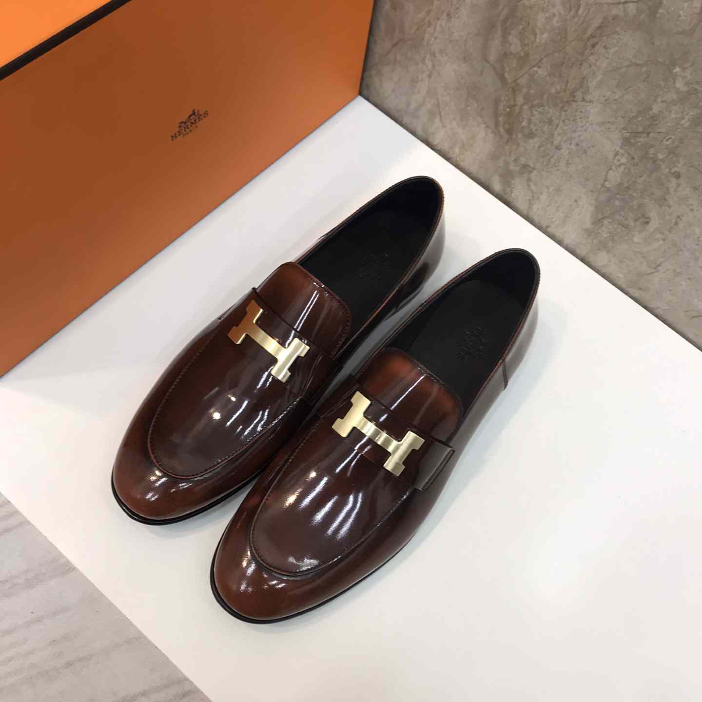 Hermès-Loafer aus Leder - EUR FASHION