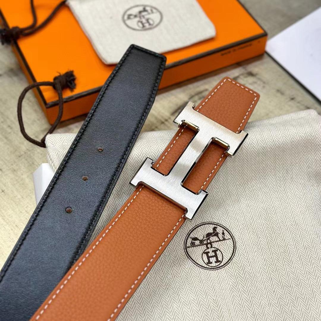 Hermes H-Gürtelschnalle und wendbares Lederarmband - EUR FASHION