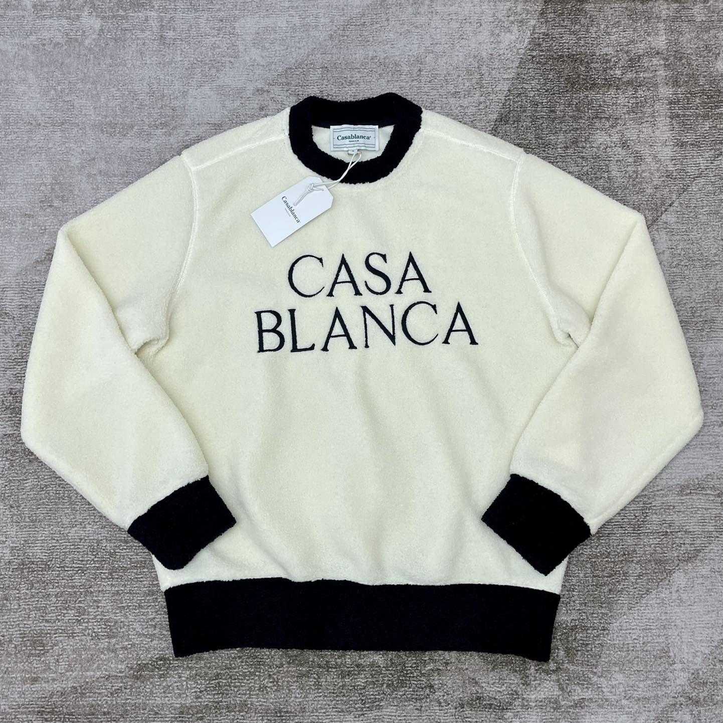 Casablanca-Fleecepullover mit Logo-Print - EUR FASHION