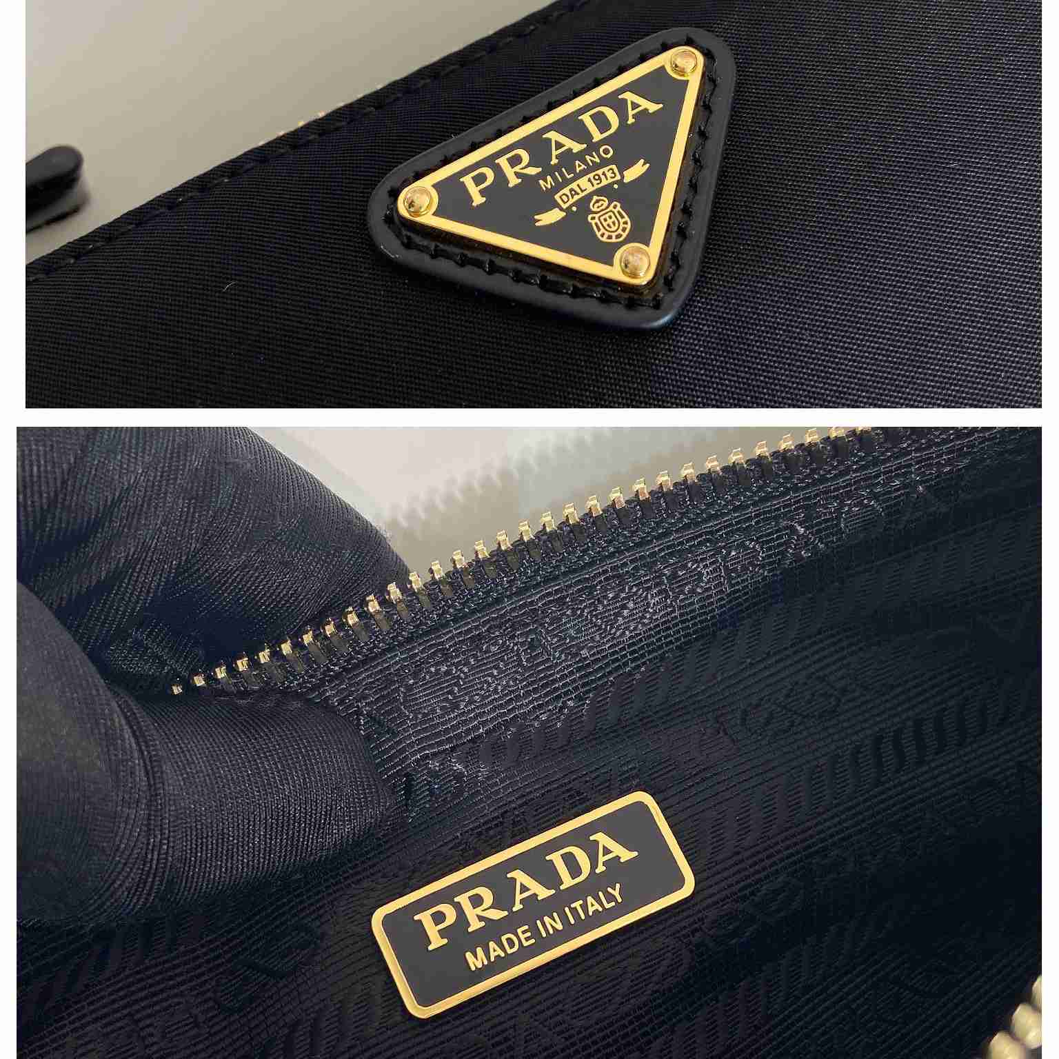 Prada Re-Edition 2002 Umhängetasche aus Re-Nylon und gebürstetem Leder - EUR FASHION