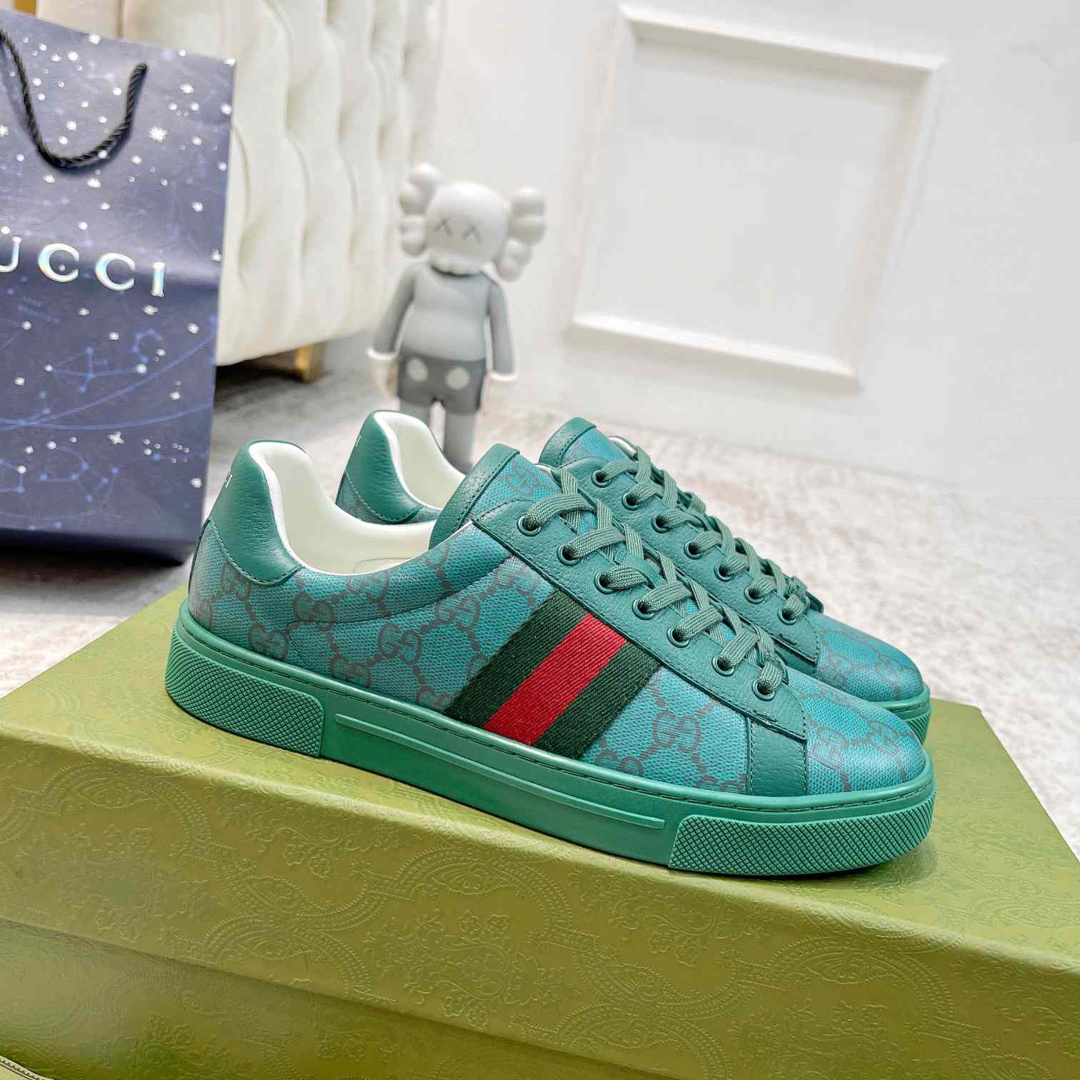 Gucci Ace GG Crystal Canvas Sneaker - EUR FASHION