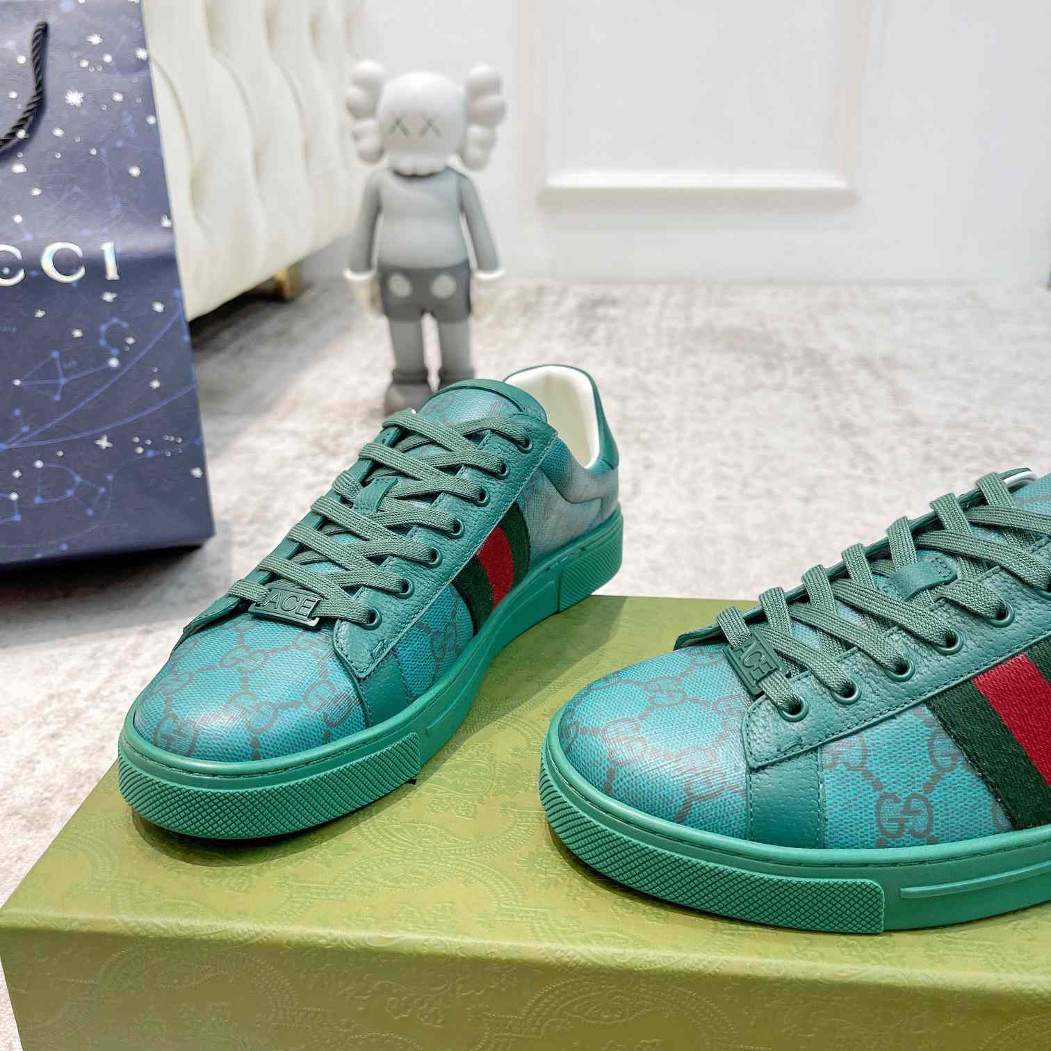 Gucci Ace GG Crystal Canvas Sneaker - EUR FASHION