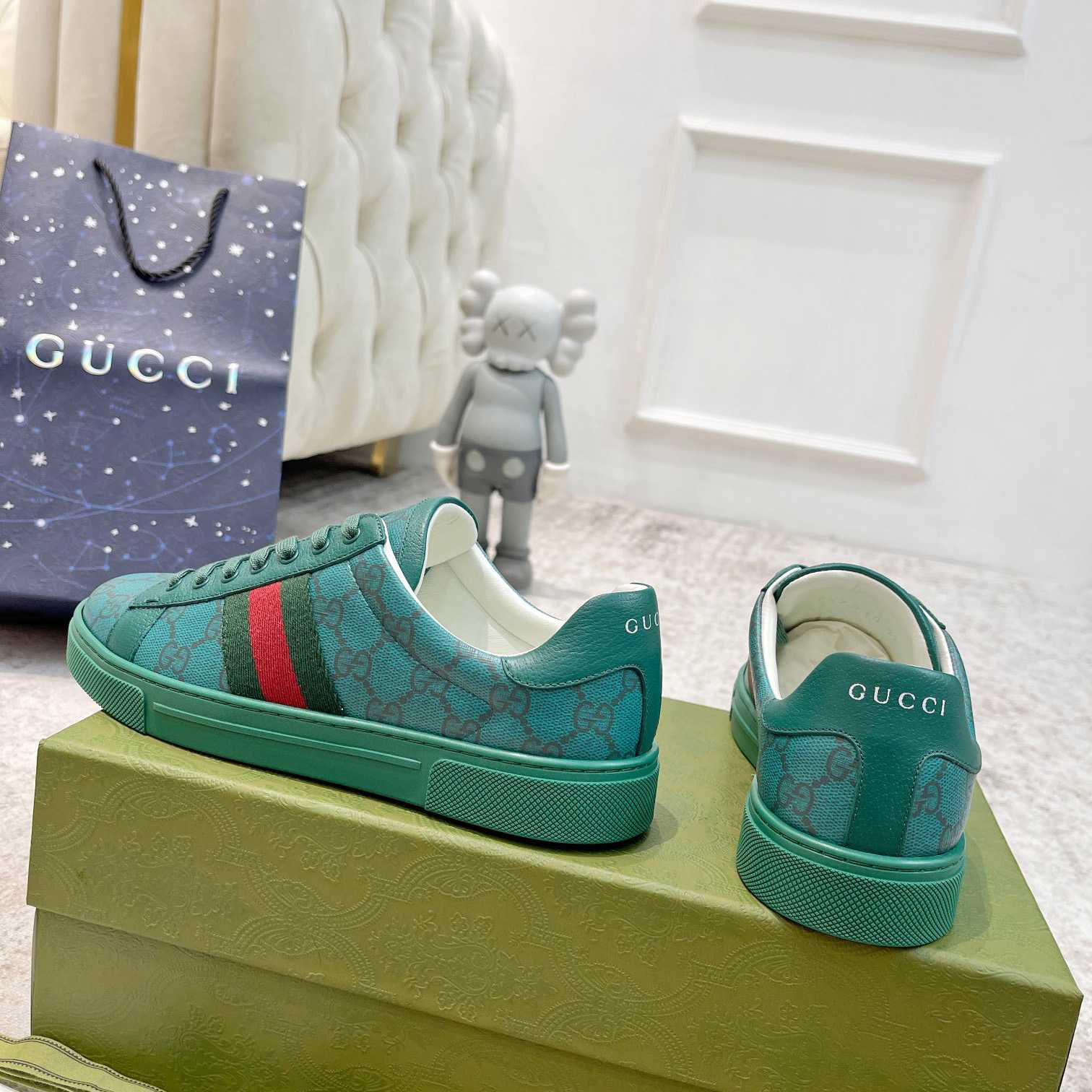 Gucci Ace GG Crystal Canvas Sneaker - EUR FASHION