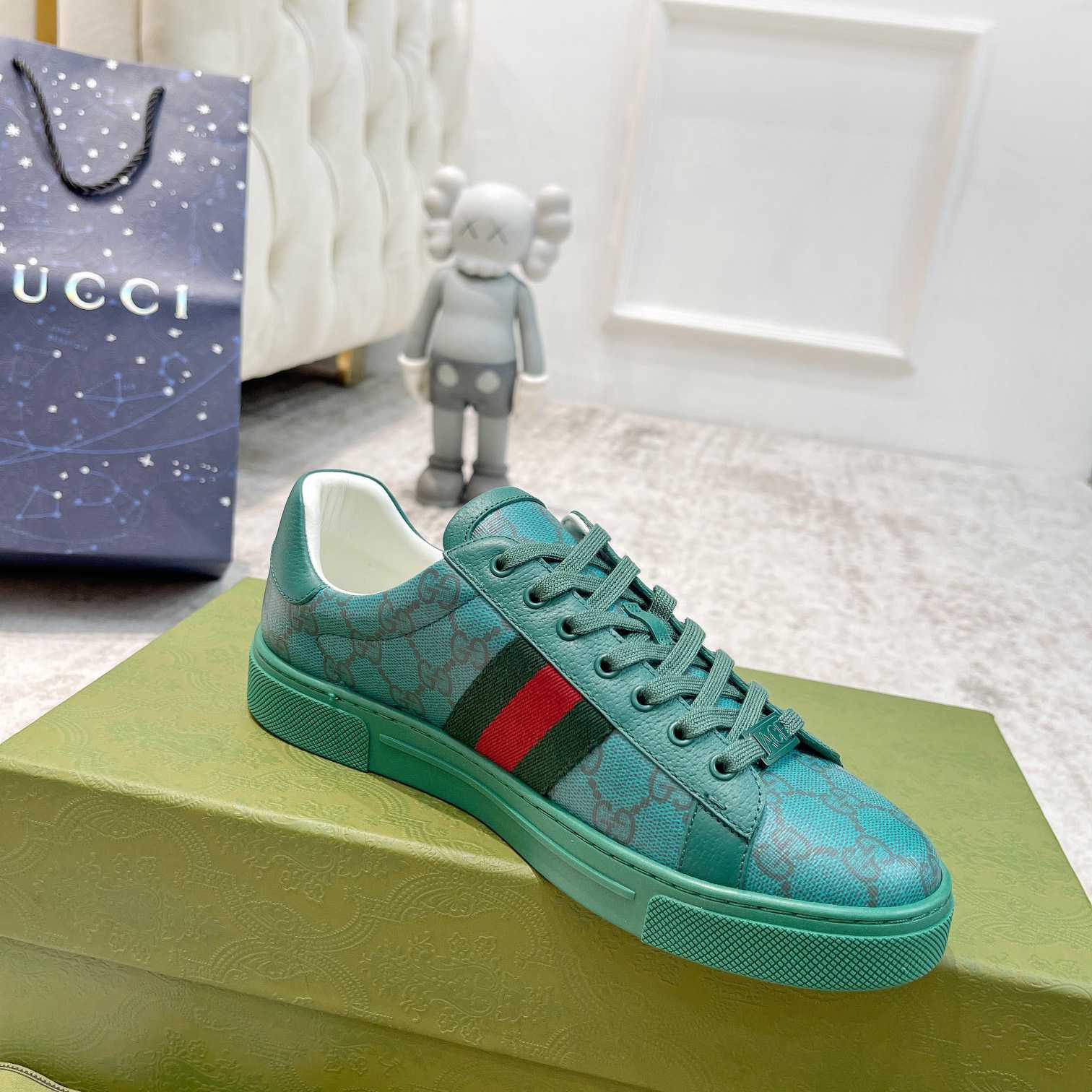 Gucci Ace GG Crystal Canvas Sneaker - EUR FASHION