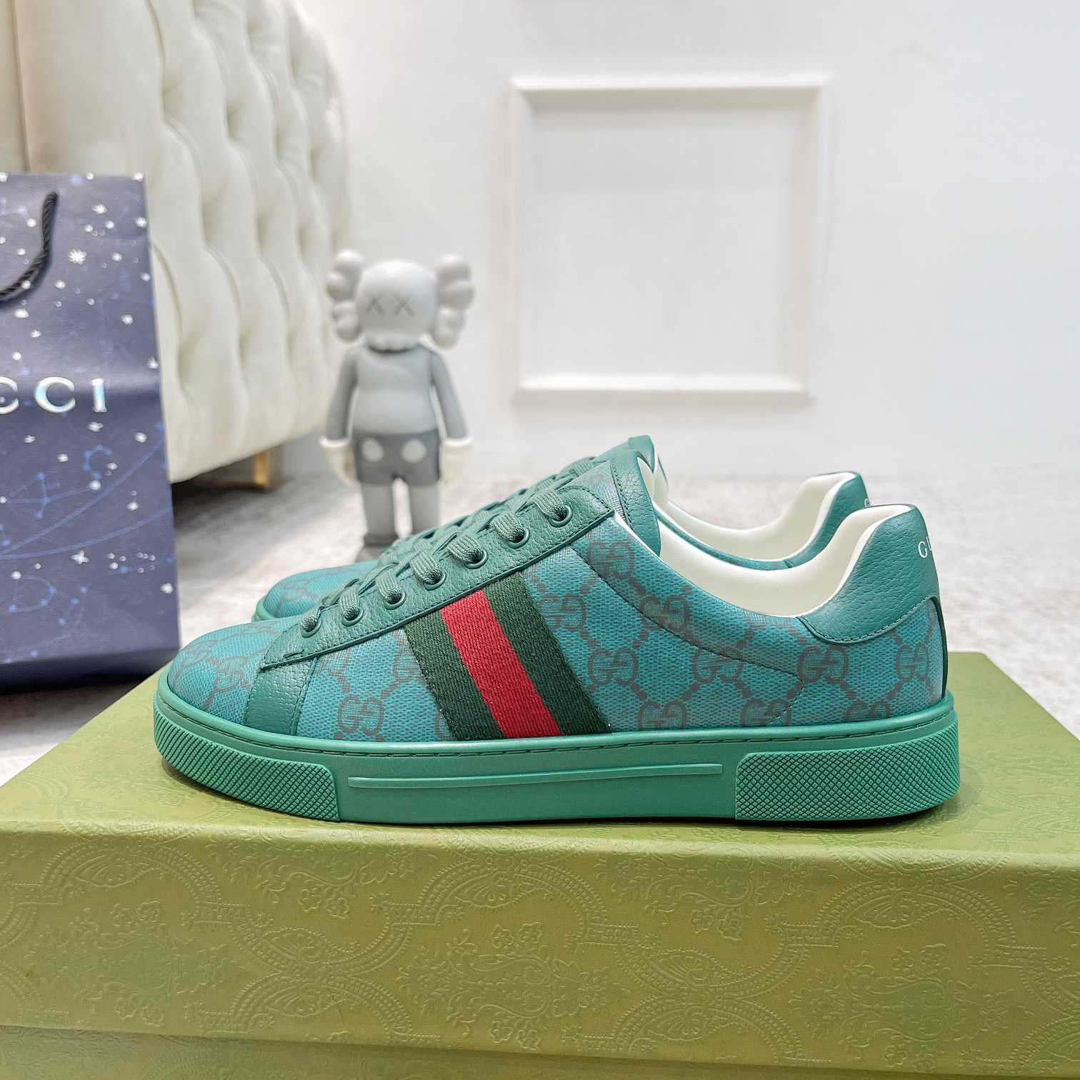 Gucci Ace GG Crystal Canvas Sneaker - EUR FASHION