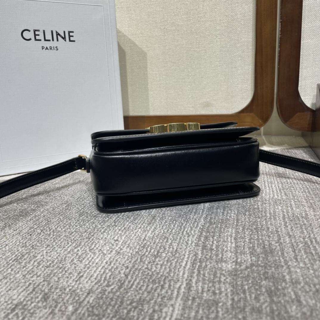 Celine Teen Triomphe Tasche aus glänzendem Kalbsleder - EUR FASHION