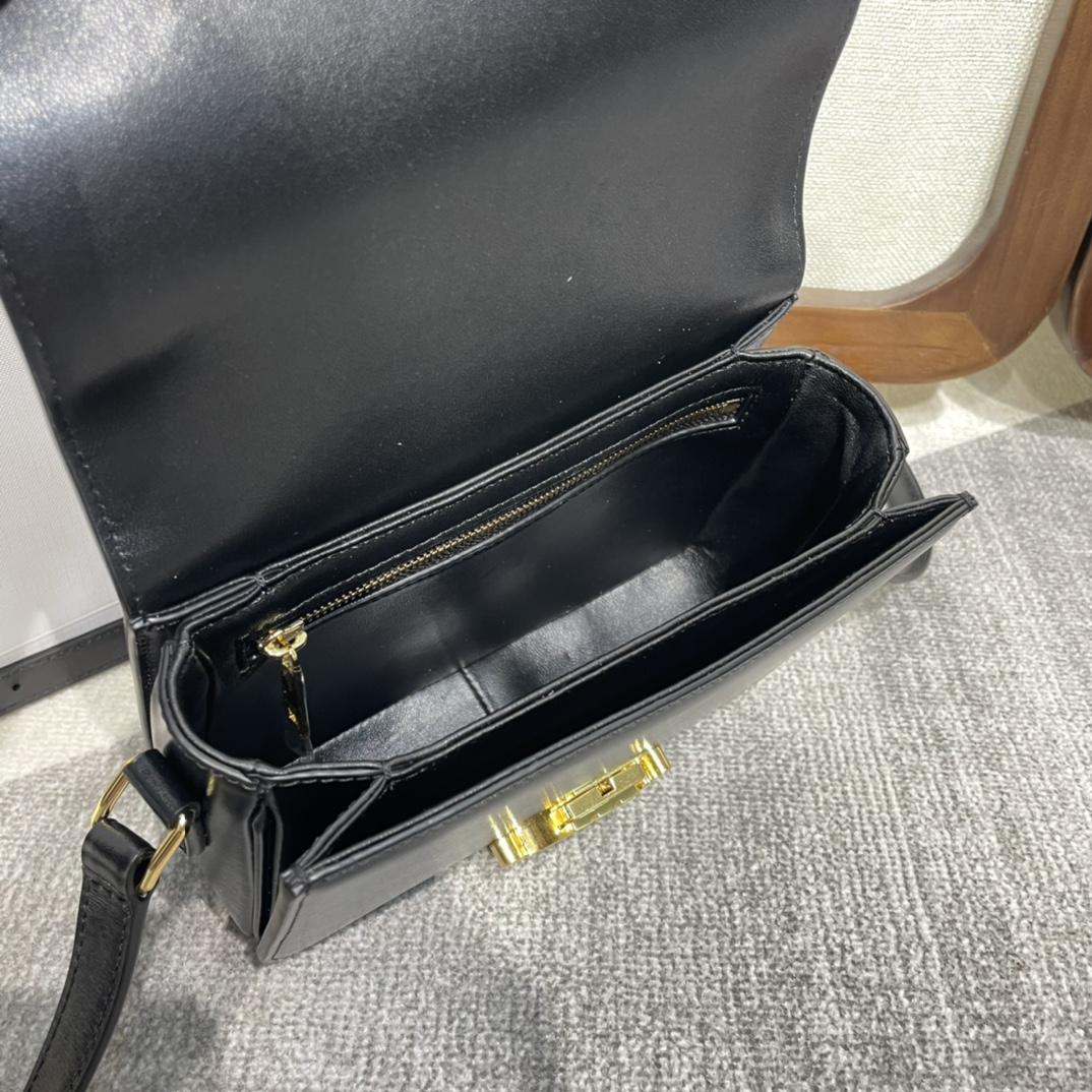 Celine Teen Triomphe Tasche aus glänzendem Kalbsleder - EUR FASHION