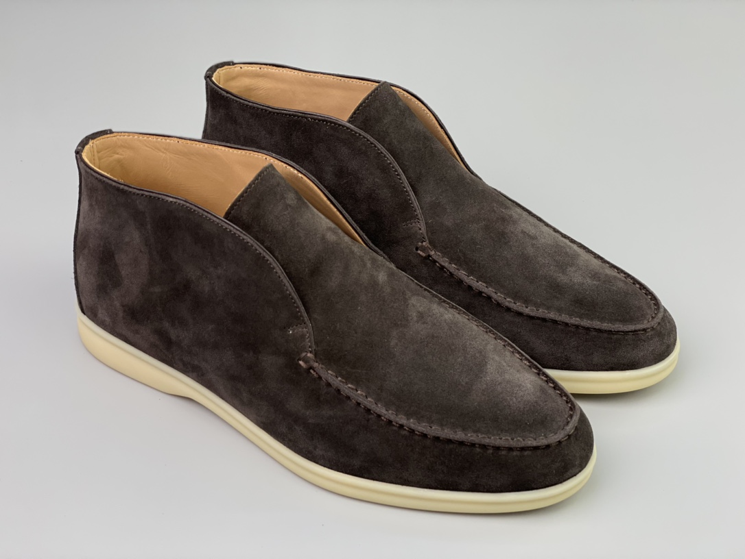 Loro Piana Sommerwalk-Loafer mit weißer Sohle in Braun - EUR FASHION